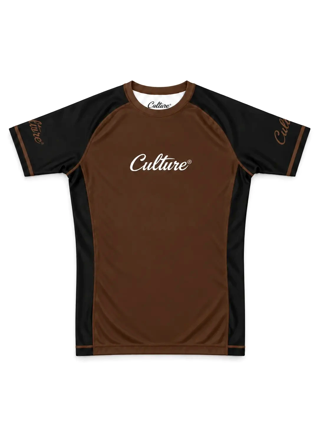 Culture Core Rash Guard M/C — Marrom